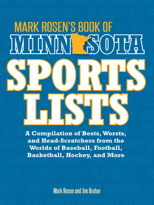 Title details for Mark Rosen's Book of Minnesota Sports Lists by Mark Rosen - Available